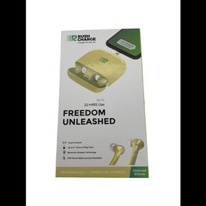 Rush Charge RCbuds 3000mAh Charger + Blutetooth Earbuds for Micro-USB